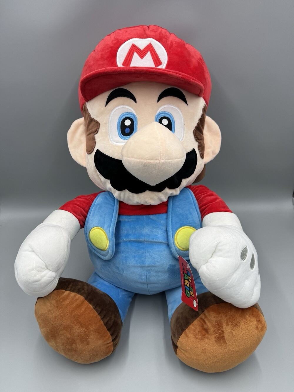 BIG Nintendo Super Mario Bros Brothers Floppy Plush 29” Stuffed Doll READ DETALS